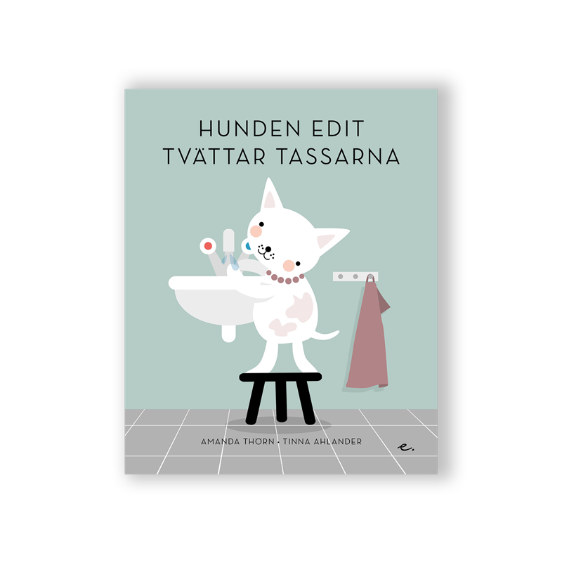 Hunden edit tvättar tassarna bok omslag